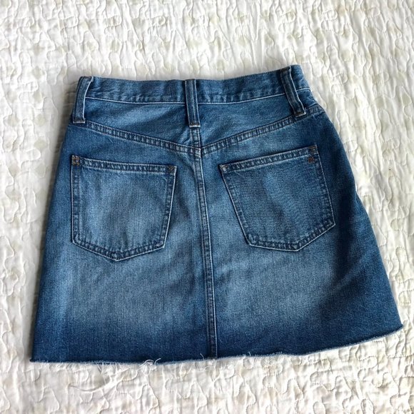 Madewell Jean Skirt size 25 - Picture 3 of 5